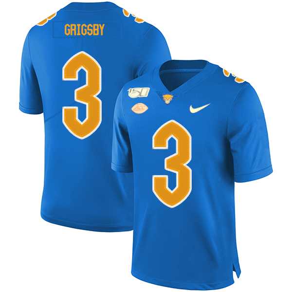 Pittsburgh Panthers 3 Nicholas Grigsby Blue 150th Anniversary Patch Nike College Football Jersey Dzhi,We sell and wholesale Pittsburgh Panthers 3 Nicholas Grigsby Blue 150th Anniversary Patch Nike College Football Jersey Dzhi on line form chian!